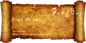 Fogl Ábel névjegykártya